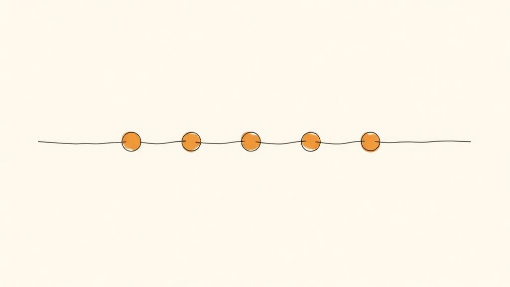 Abstract journey map illustration